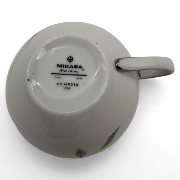 Mikasa Fine China 8194 Primrose Tea Cup With Floral Design & Metallic Rim - Picture 4 of 8